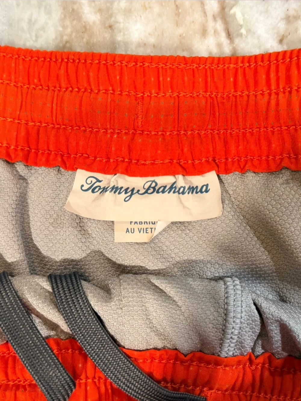 Men’s TOMMY BAHAMA Orange swim trunks- Size XXL